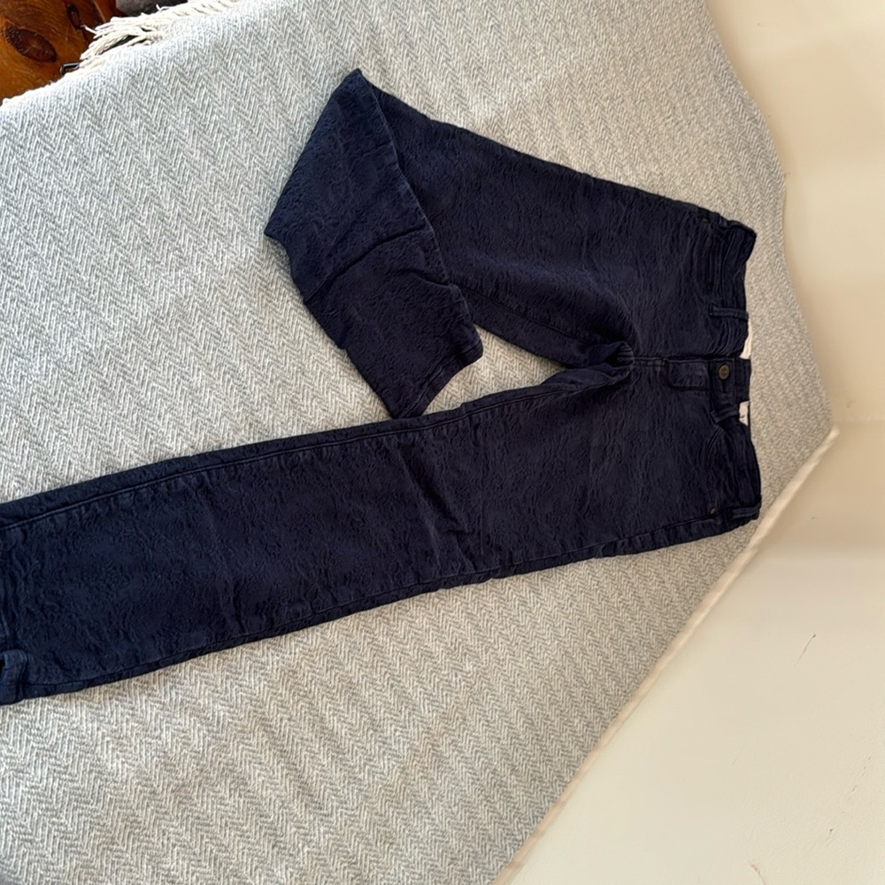 Pilcro Serif Jeans with Damask printing